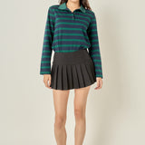 Rugby Stripe Knit Polo
