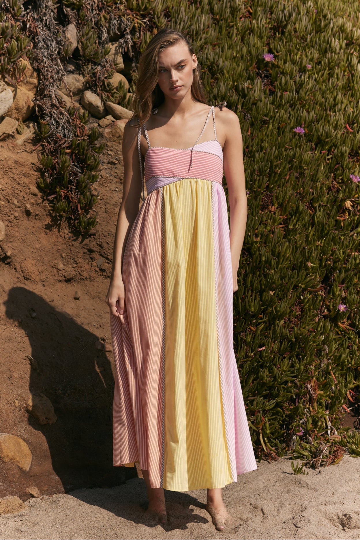 english factory colorblock maxi dress Color Block Maxi Dress