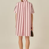 Striped Kaftan Mini Dress