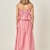 Sunset Stripe Flounce Cami