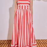 Bold Stripe Midi Dress