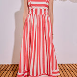 Bold Stripe Midi Dress