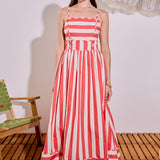 Bold Stripe Midi Dress