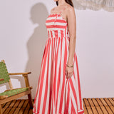 Bold Stripe Midi Dress