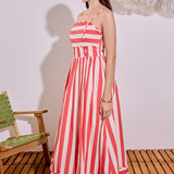 Bold Stripe Midi Dress