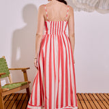 Bold Stripe Midi Dress