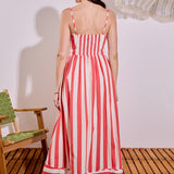 Bold Stripe Midi Dress