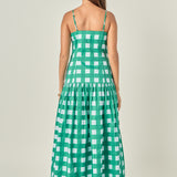 Gingham Midi Dress