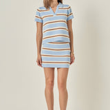 Stripe Knit Mini Skirt