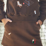 Embroidered Scuba Sweatshirt