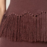 Fringe Hem Knit Top