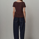 Fringe Hem Knit Top