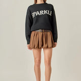 Sparkle Lettering Sweater
