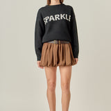 Sparkle Lettering Sweater