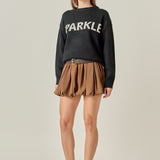 Sparkle Lettering Sweater