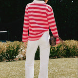 Striped Rugby Polo Top