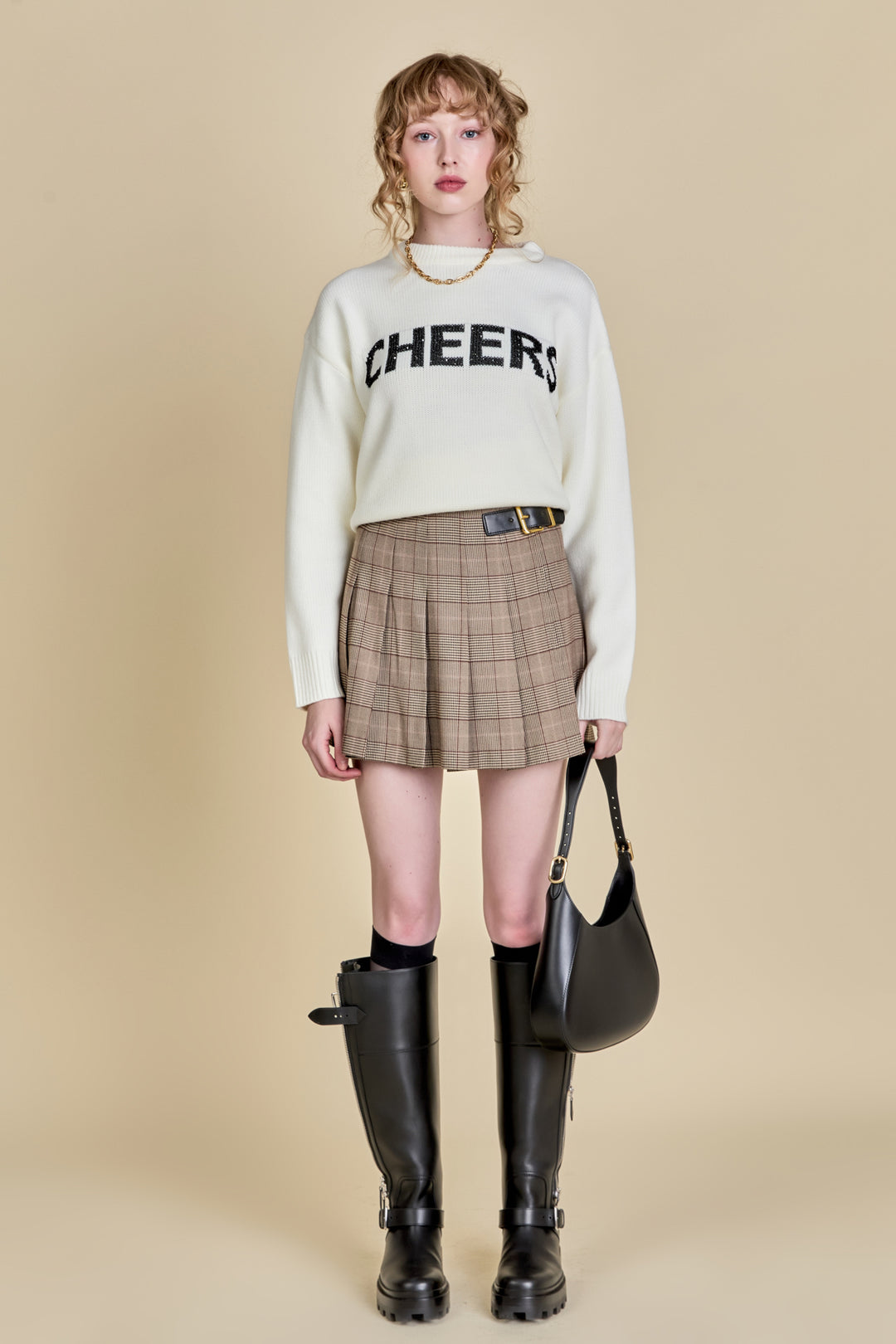 Cheers Lettering Sweater – English Factory