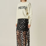 Cheers Lettering Sweater