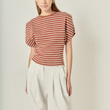 Striped Fitted Knit Top