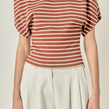 Striped Fitted Knit Top