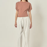Striped Fitted Knit Top