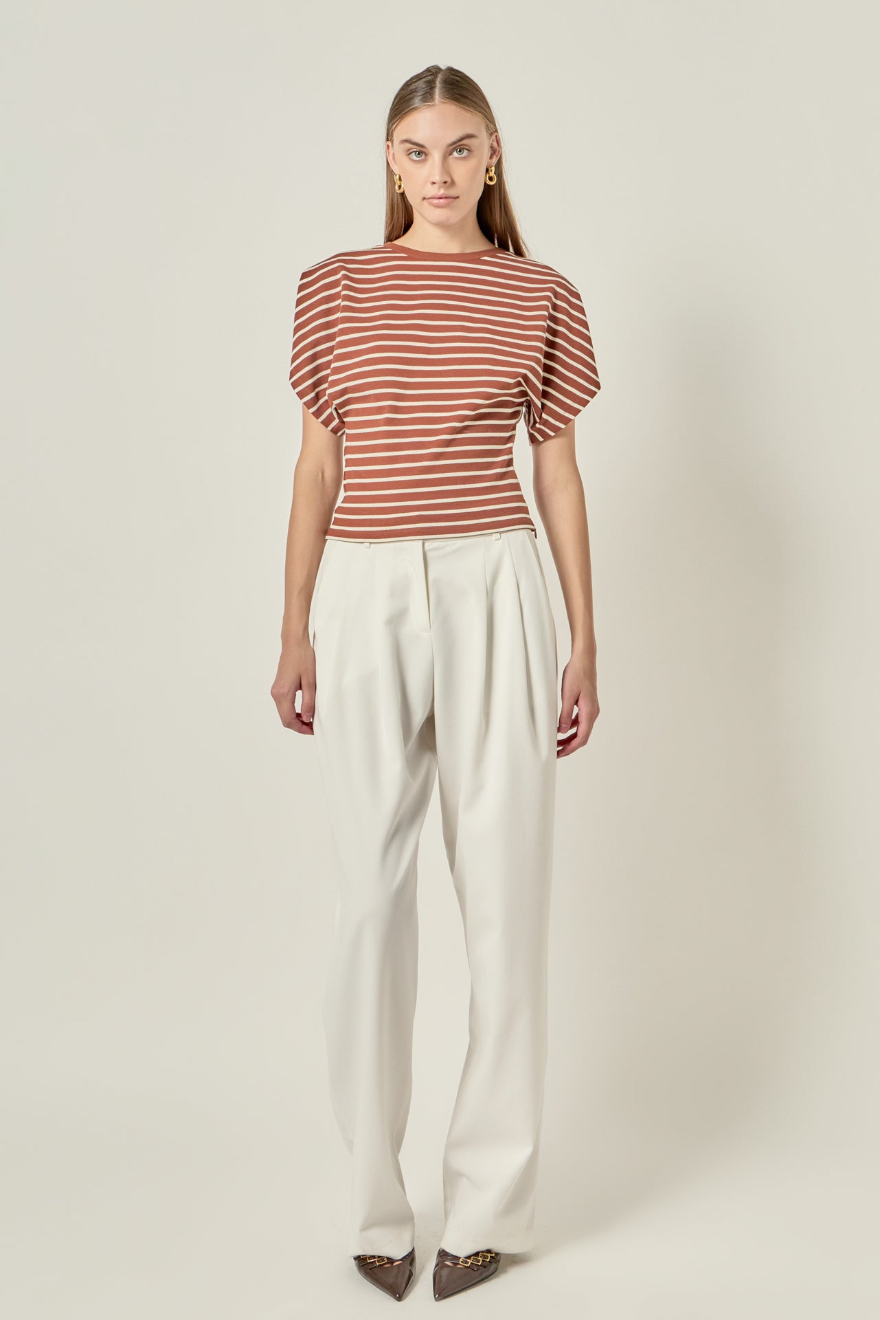 Striped Fitted Knit Top