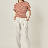 Striped Fitted Knit Top