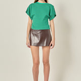 Striped Fitted Knit Top