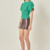 Striped Fitted Knit Top