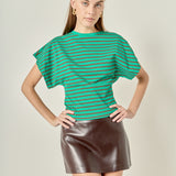 Striped Fitted Knit Top