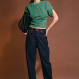 Striped Fitted Knit Top