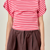 Striped Fitted Knit Top