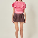 Striped Fitted Knit Top