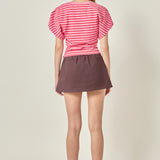 Striped Fitted Knit Top