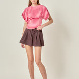 Striped Fitted Knit Top