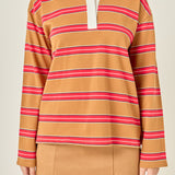 Striped Rugby Polo Shirt