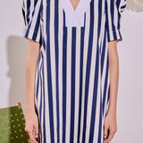 V-neck Puffy Sleeves Dress