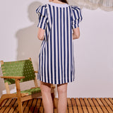 V-neck Puffy Sleeves Dress