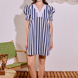 V-neck Puffy Sleeves Dress
