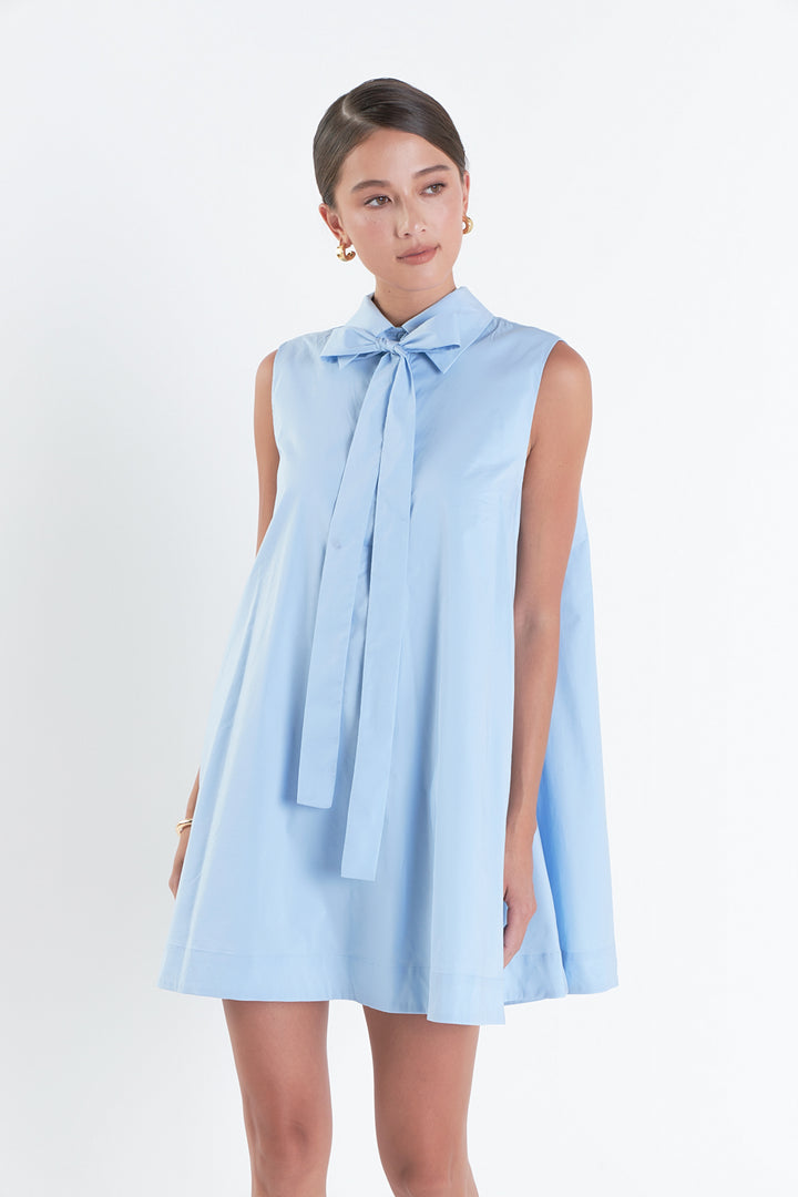 Bow Cutout Knit Sleeveless Dress main image 0