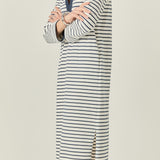 Stripe Jersey Midi Dress