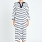 Stripe Jersey Midi Dress