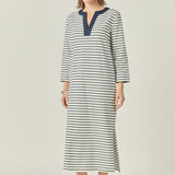 Stripe Jersey Midi Dress