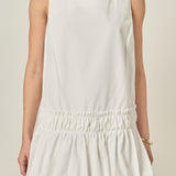 Shirring Detailed Sleeveless Dress