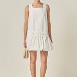 Shirring Detailed Sleeveless Dress