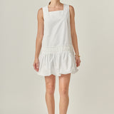 Shirring Detailed Sleeveless Dress