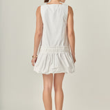 Shirring Detailed Sleeveless Dress