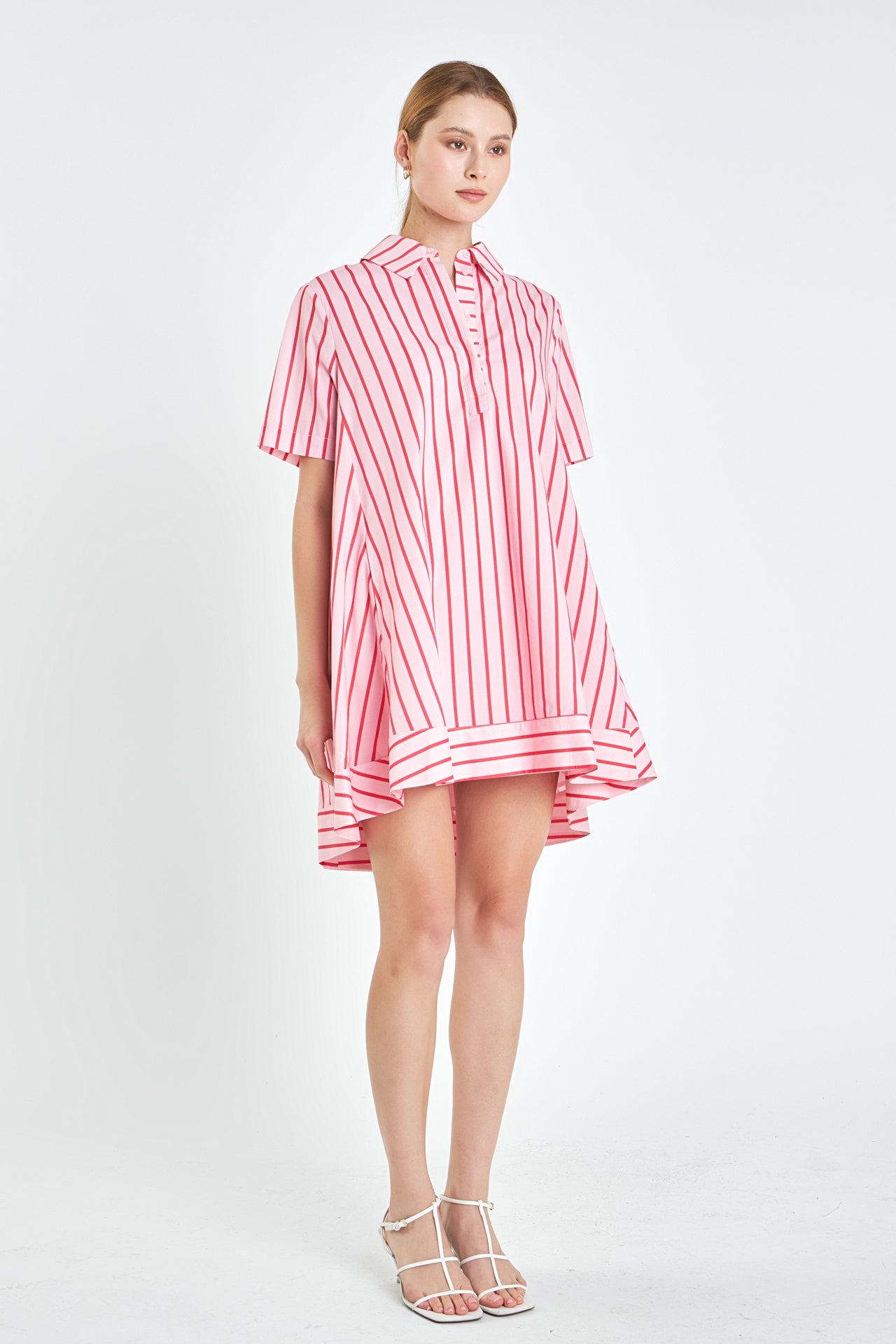 ヌキテパ ／Stripe Cutwork Short Sleeve Dress ヌキテパ ／Stripe Cutwork Short Sleeve Dress