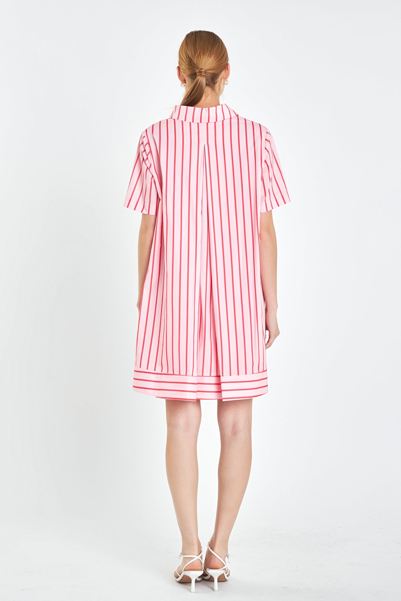 english factory a line striped dress English Factory