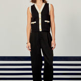 Colorblock Knit Vest